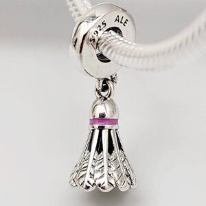 Pandora Badminton Birdie Dangle Charm Pandora Sport Bracelets